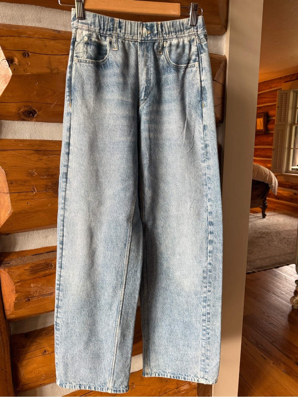 rag & bone Miramar Valentina wide leg pants jeans terry size XS